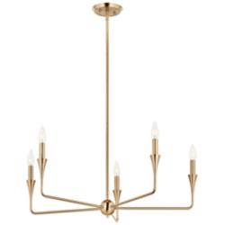 Kichler Alvaro 30 1/4"W Champagne Bronze 6-Light Chandelier