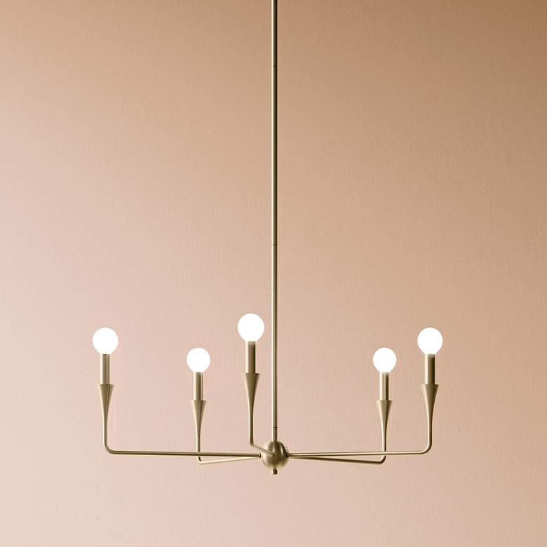 Image 1 Kichler Alvaro 30 1/4"W Champagne Bronze 6-Light Chandelier