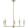 6_Kichler Alvaro 30 1/4"W Champagne Bronze 6-Light Chandelier more views