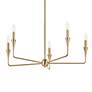 7_Kichler Alvaro 30 1/4"W Champagne Bronze 6-Light Chandelier more views