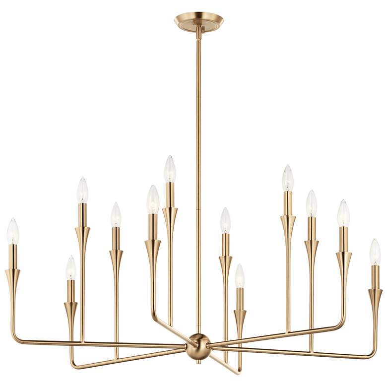 Image 1 Kichler Alvaro 39 3/4"W Champagne Bronze 12-Light Chandelier