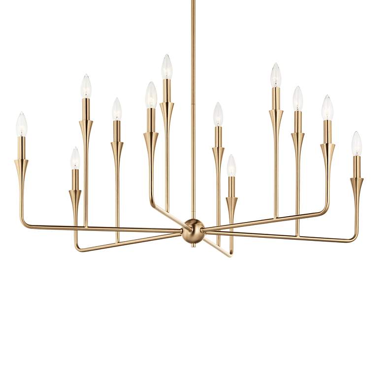 Image 3 Kichler Alvaro 39 3/4"W Champagne Bronze 12-Light Chandelier more views