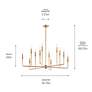 5_Kichler Alvaro 39 3/4"W Champagne Bronze 12-Light Chandelier more views