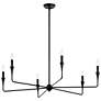 2_Kichler Alvaro 40 1/4" Wide Black 6-Light Chandelier