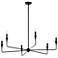 Kichler Alvaro 40 1/4" Wide Black 6-Light Chandelier