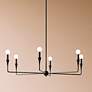 1_Kichler Alvaro 40 1/4" Wide Black 6-Light Chandelier