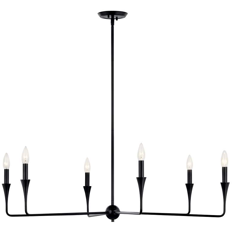 Image 3 Kichler Alvaro 40 1/4" Wide Black 6-Light Chandelier more views
