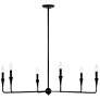 3_Kichler Alvaro 40 1/4" Wide Black 6-Light Chandelier more views