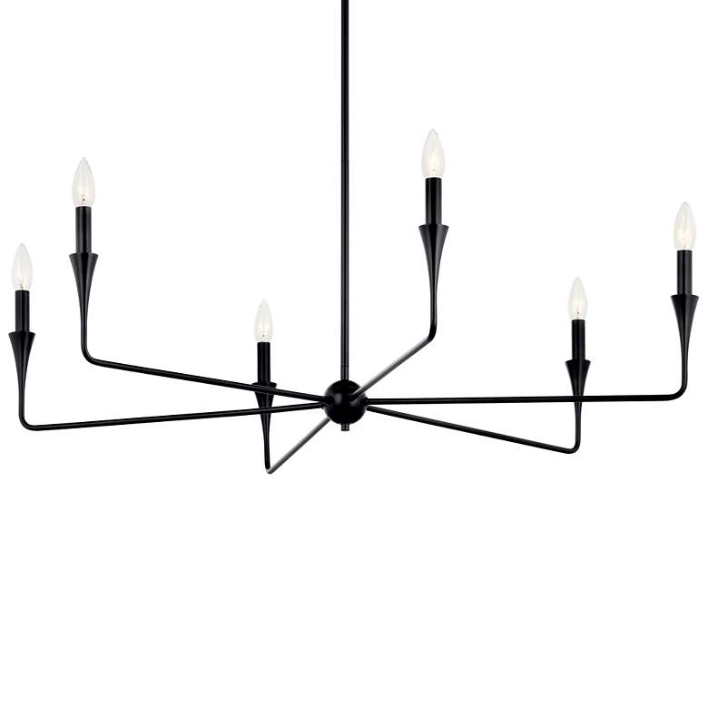 Image 4 Kichler Alvaro 40 1/4" Wide Black 6-Light Chandelier more views