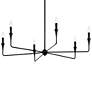 4_Kichler Alvaro 40 1/4" Wide Black 6-Light Chandelier more views