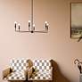 7_Kichler Alvaro 40 1/4" Wide Black 6-Light Chandelier more views