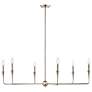 3_Kichler Alvaro 40 1/4"W Polished Nickel 6-Light Chandelier more views