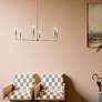 7_Kichler Alvaro 40 1/4"W Polished Nickel 6-Light Chandelier more views