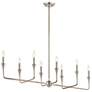 2_Kichler Alvaro 45 1/2" Polished Nickel 8-Light Linear Chandelier