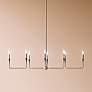 1_Kichler Alvaro 45 1/2" Polished Nickel 8-Light Linear Chandelier