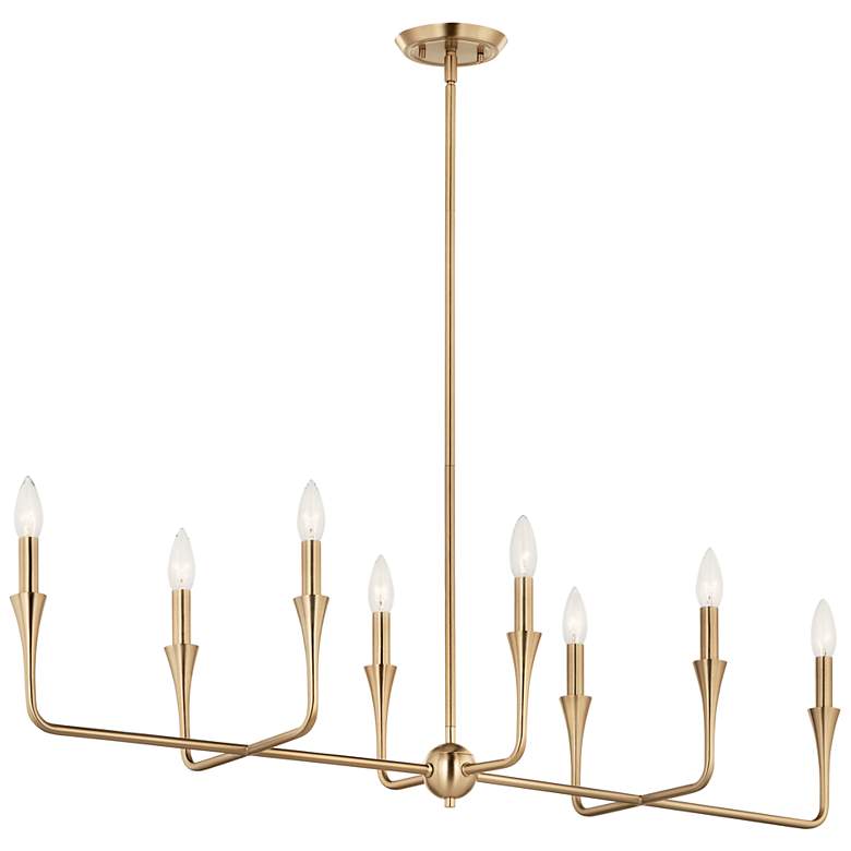 Image 2 Kichler Alvaro 45 1/2" Wide 8-Light Champagne Bronze Linear Chandelier
