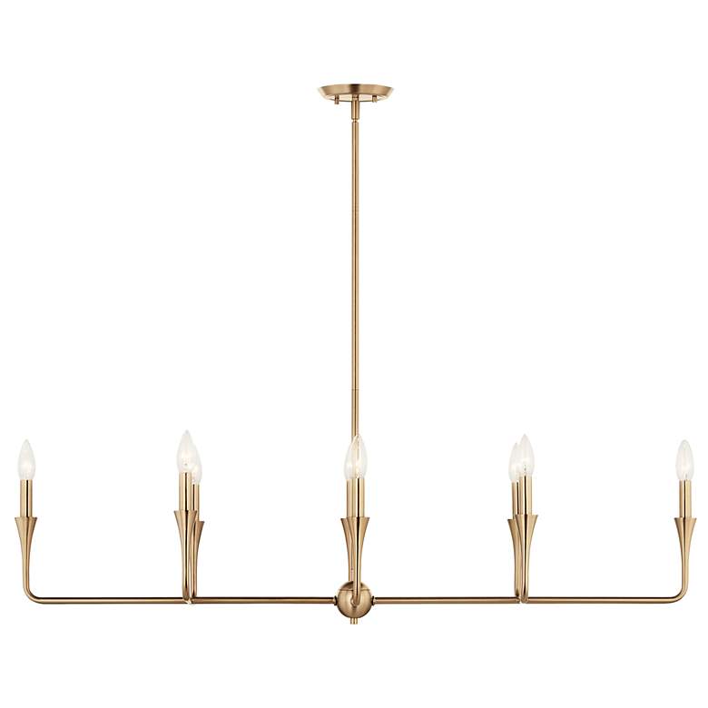 Image 3 Kichler Alvaro 45 1/2" Wide 8-Light Champagne Bronze Linear Chandelier more views