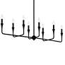 4_Kichler Alvaro 45 1/2" Wide Black 8-Light Linear Chandelier more views