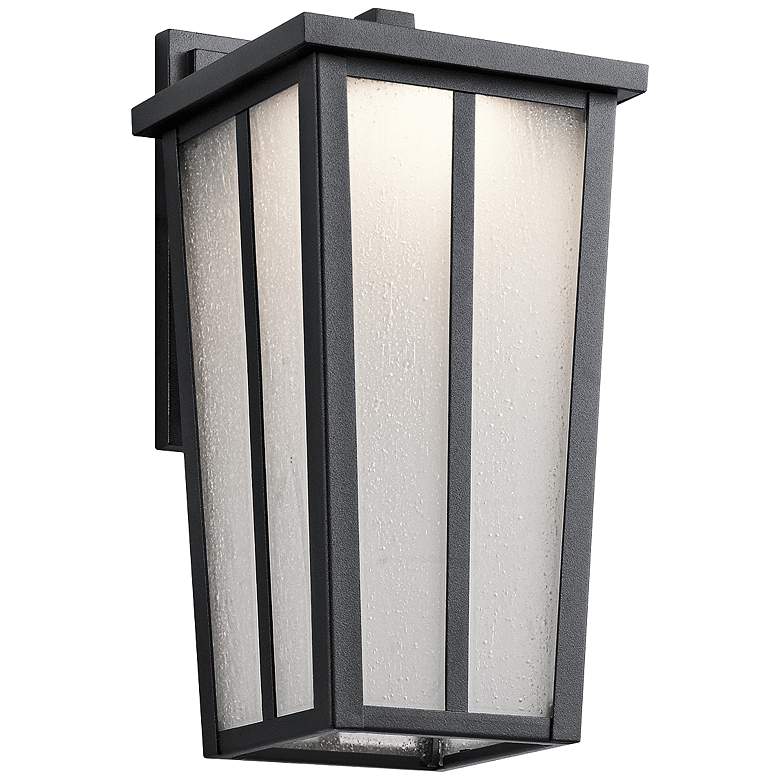 Image 2 Kichler Amber Valley 13 inchH LED Black Outdoor Wall Light