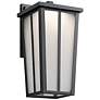 Kichler Amber Valley 13"H LED Black Outdoor Wall Light