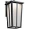 Kichler Amber Valley 13"H LED Black Outdoor Wall Light
