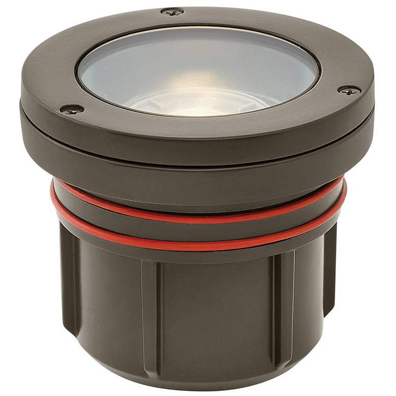 Image 1 Kichler Ambiance 4 1/2" High Bronze 2700K LED Flat Top Well Light