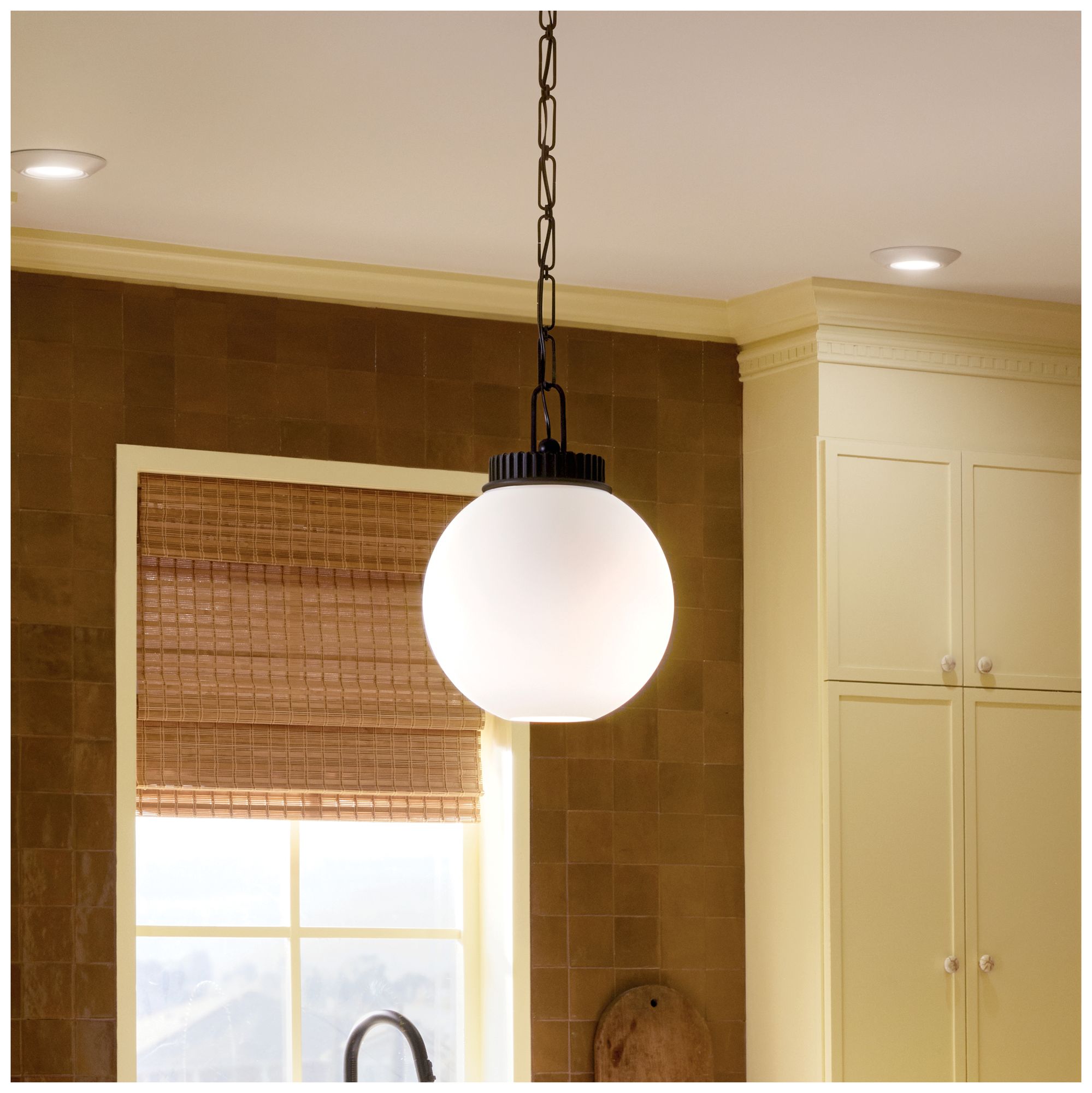 Image 2 Kichler Andorra 11" 1 Light Pendant in Black more views