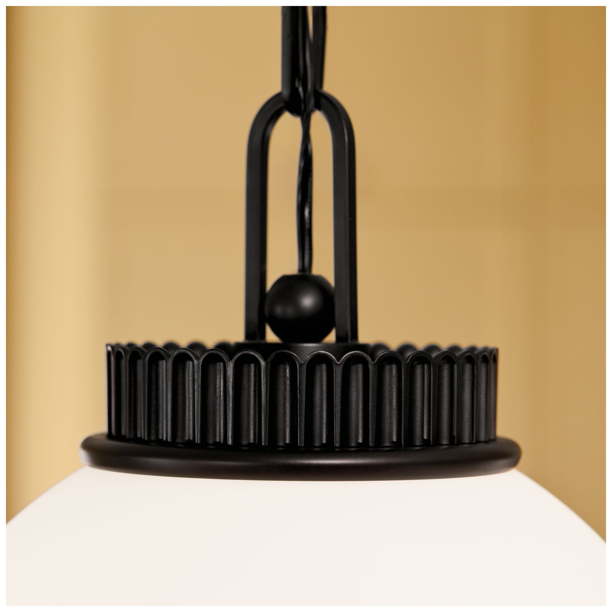 Image 5 Kichler Andorra 11" 1 Light Pendant in Black more views