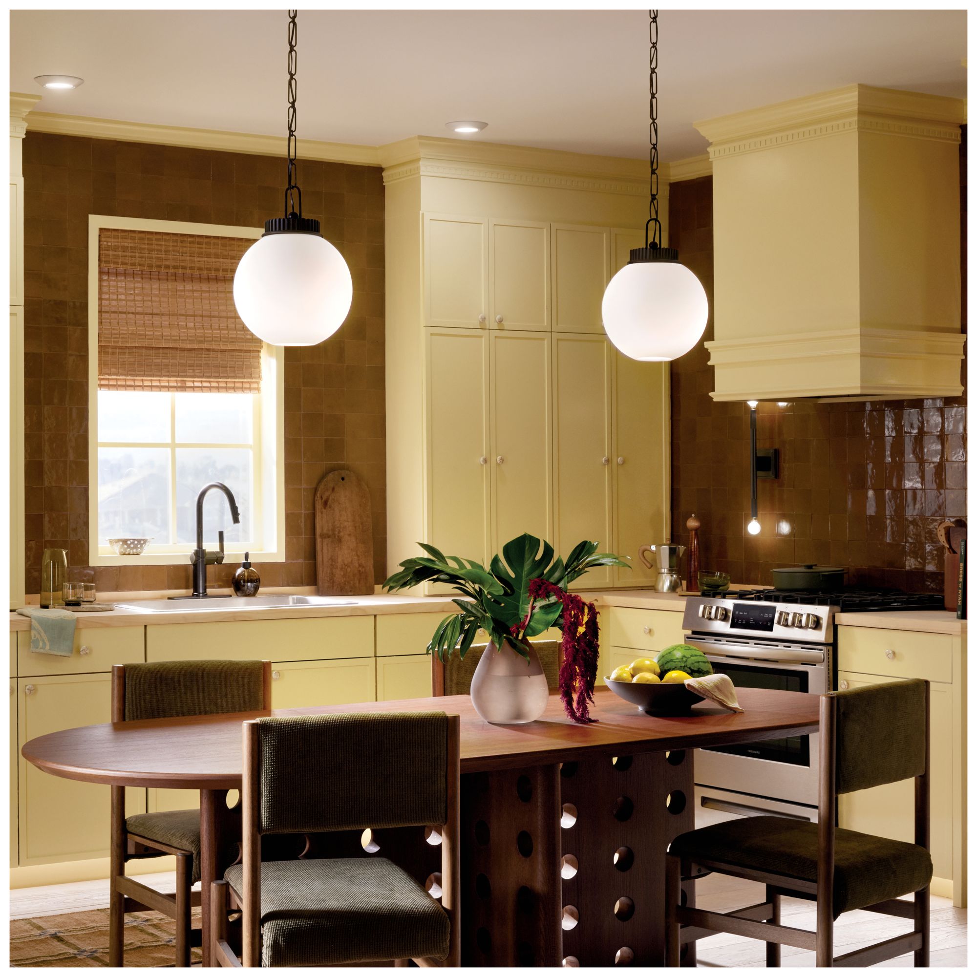 Image 7 Kichler Andorra 11" 1 Light Pendant in Black more views