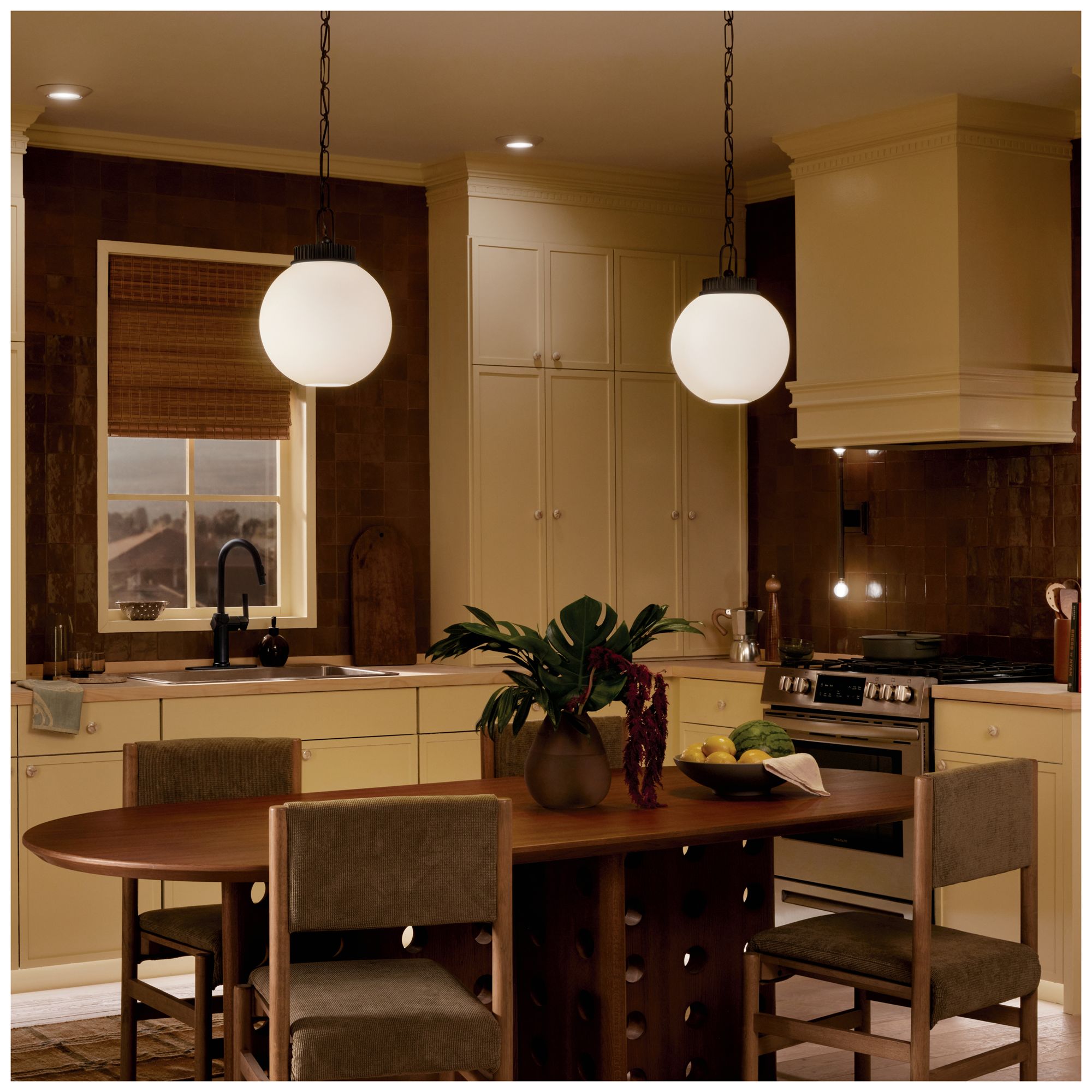 Kichler Andorra 11" 1 Light Pendant in Black