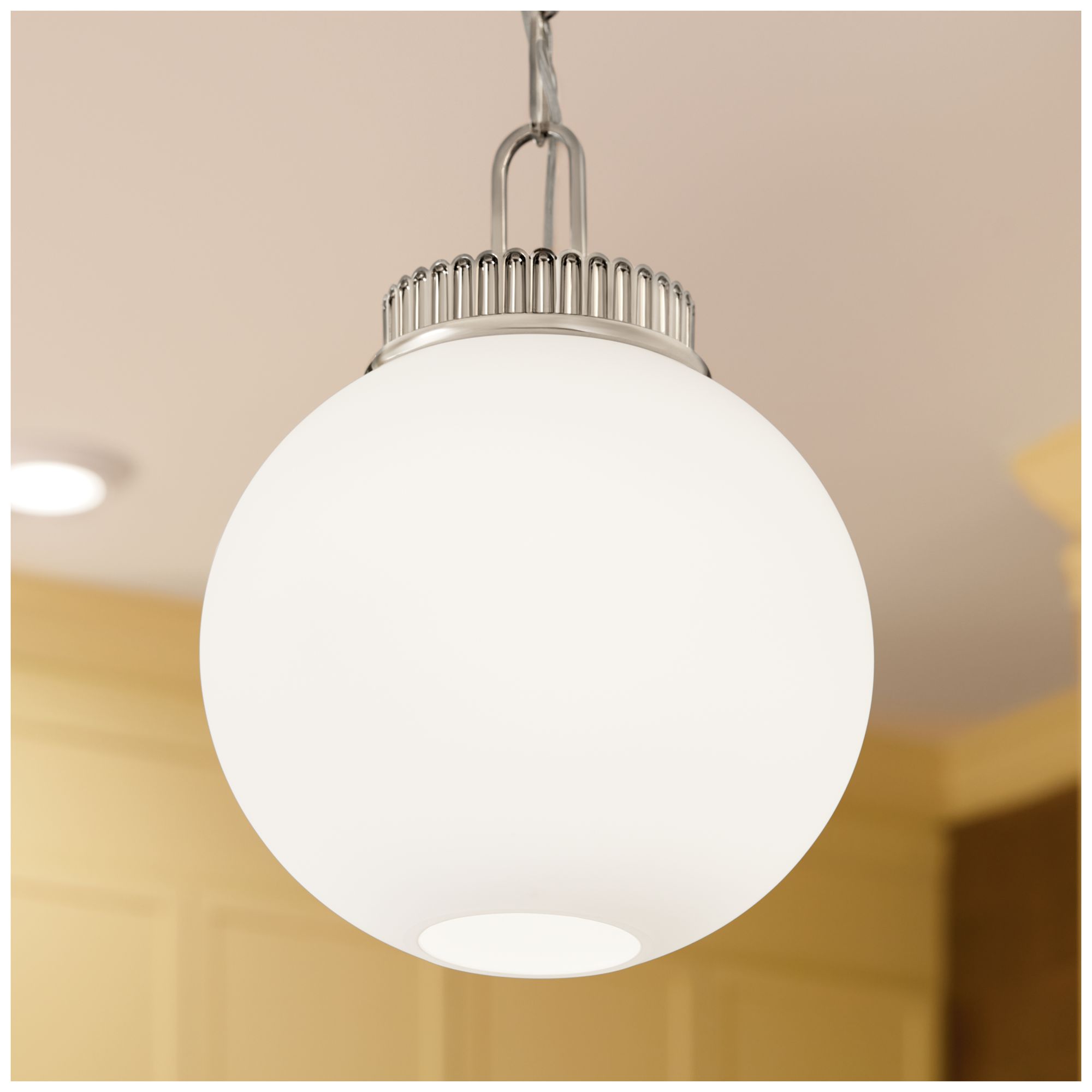 Image 4 Kichler Andorra 11" 1 Light Pendant in Polished Nickel more views
