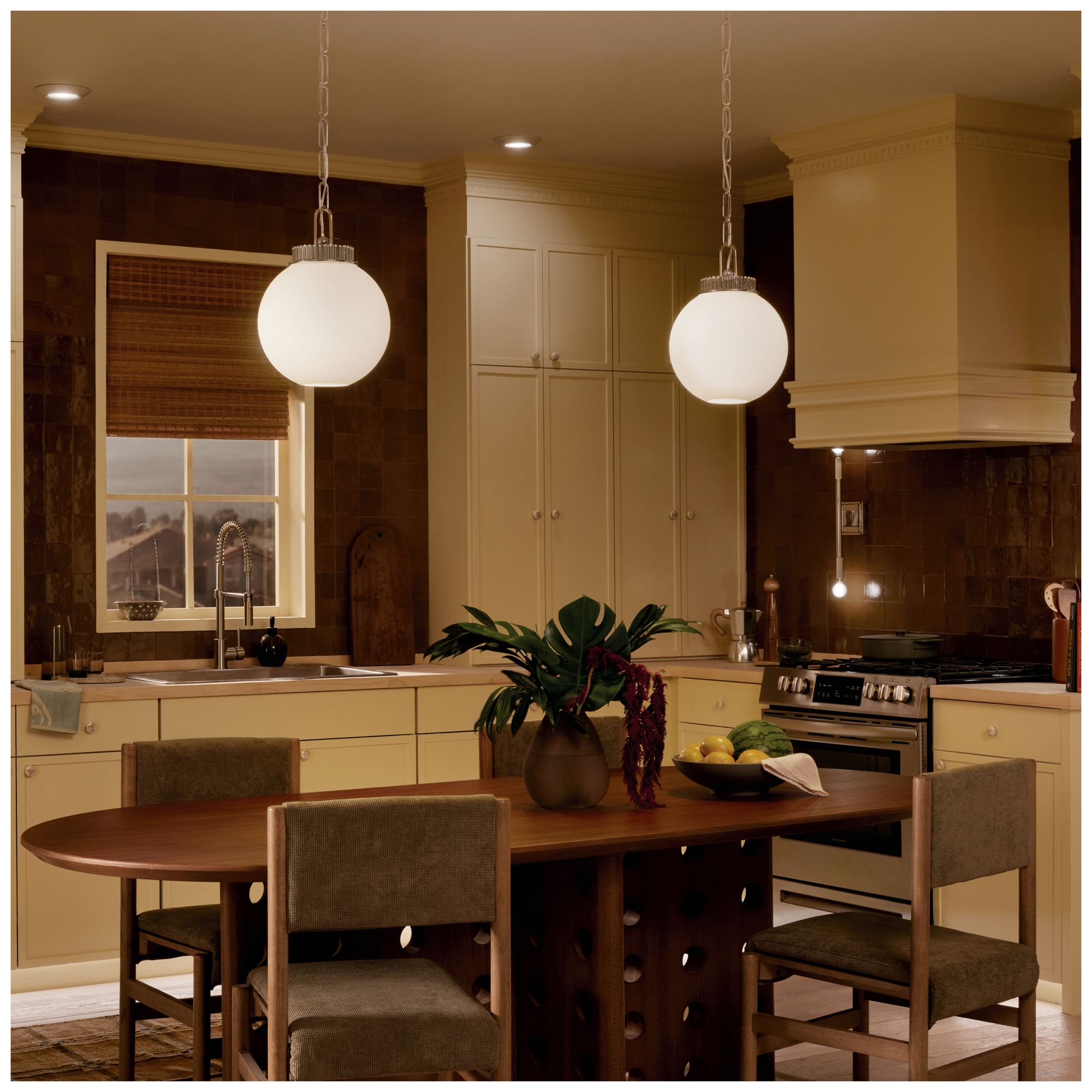 Kichler Andorra 11" 1 Light Pendant in Polished Nickel