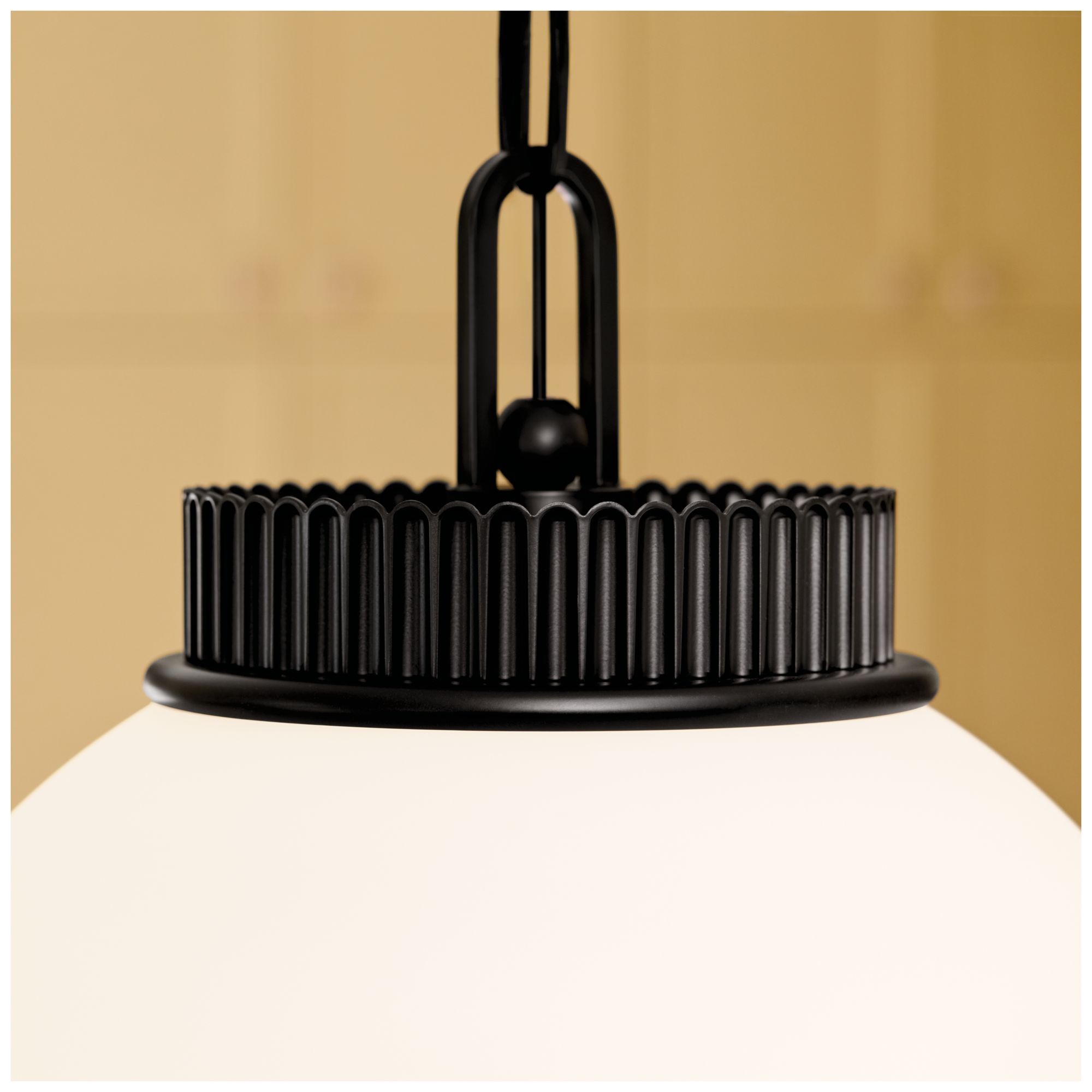 Image 5 Kichler Andorra 15" 1 Light Pendant in Black more views