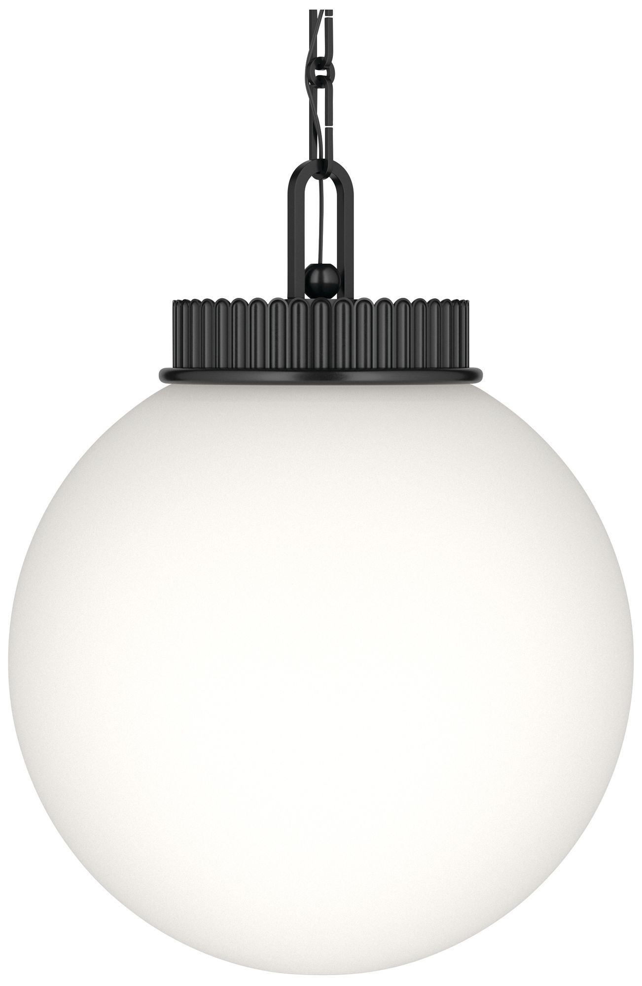 Image 6 Kichler Andorra 15" 1 Light Pendant in Black more views