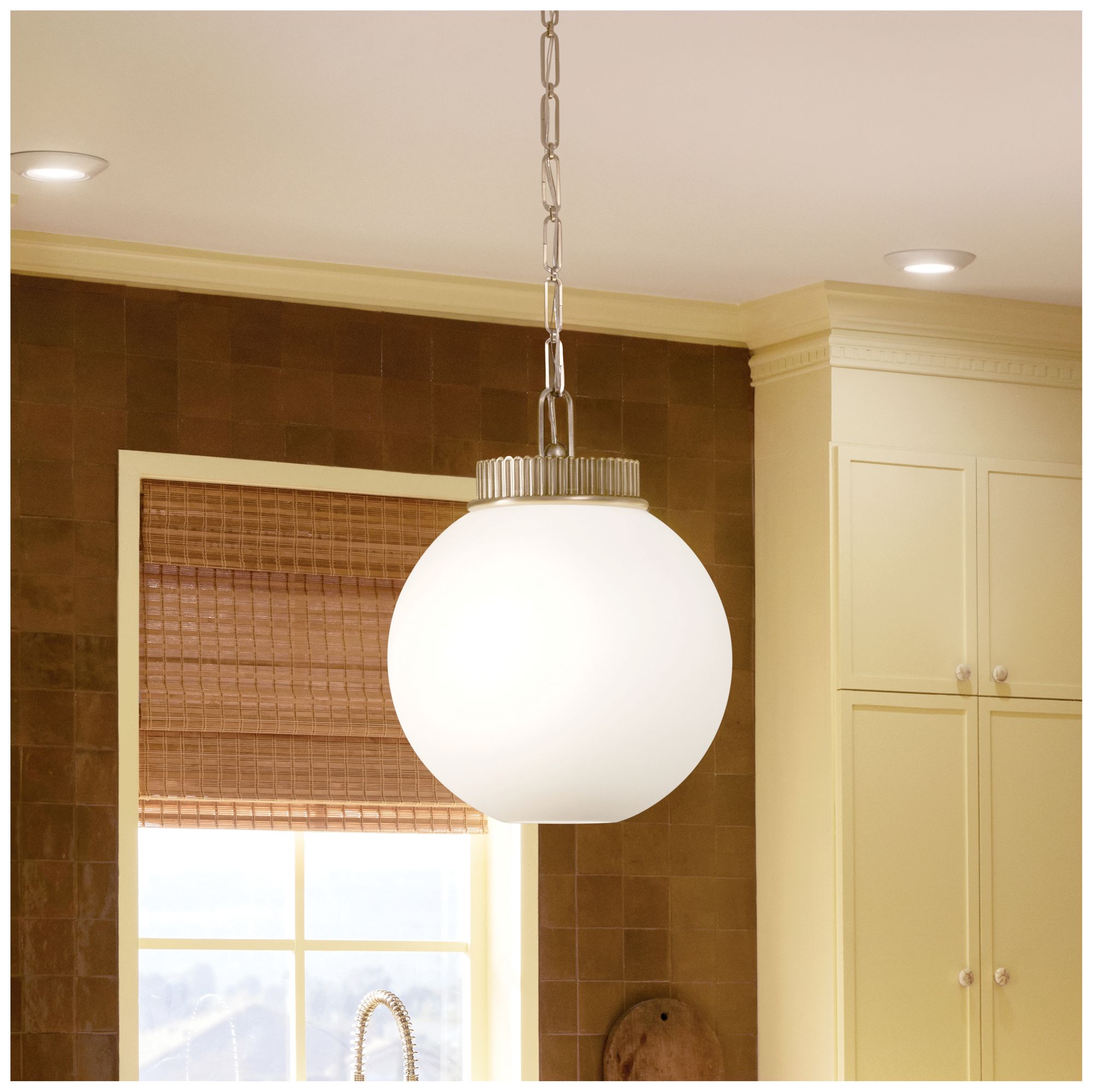 Image 2 Kichler Andorra 15" 1 Light Pendant in Champagne Bronze more views