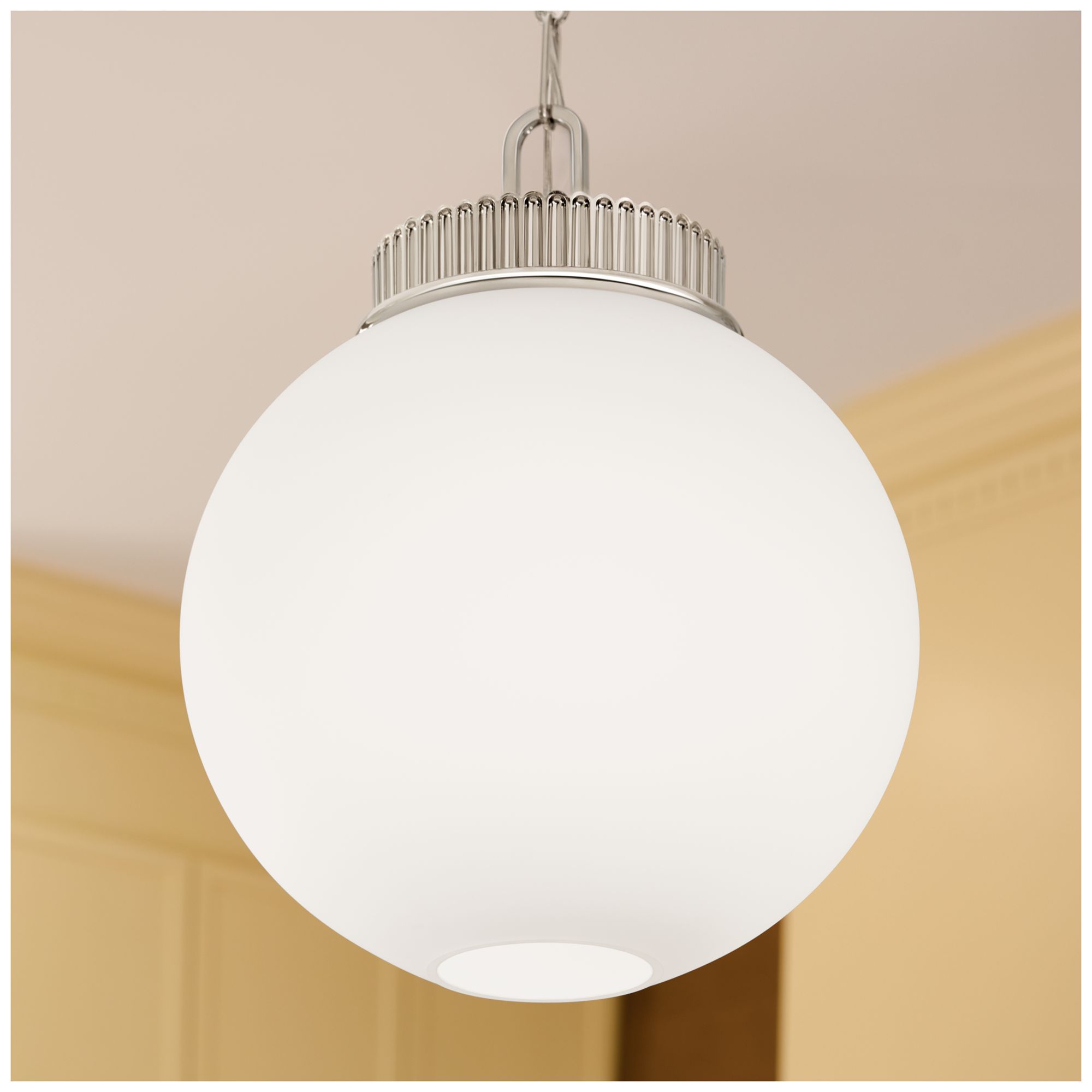 Image 4 Kichler Andorra 15" 1 Light Pendant in Polished Nickel more views