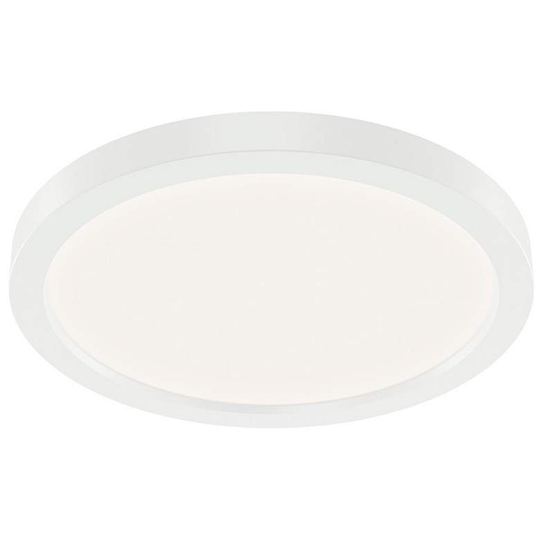 Image 1 Kichler Ara 9 1/4" Round White Modern LED Flush Mount Ceiling Light