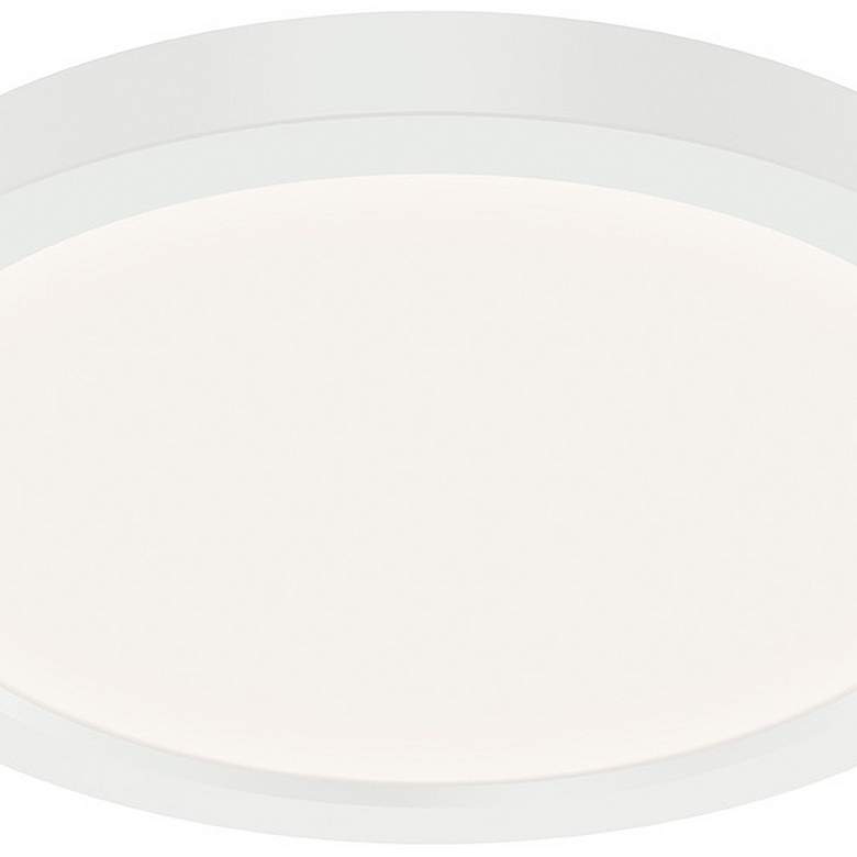 Image 2 Kichler Ara 9 1/4" Round White Modern LED Flush Mount Ceiling Light more views