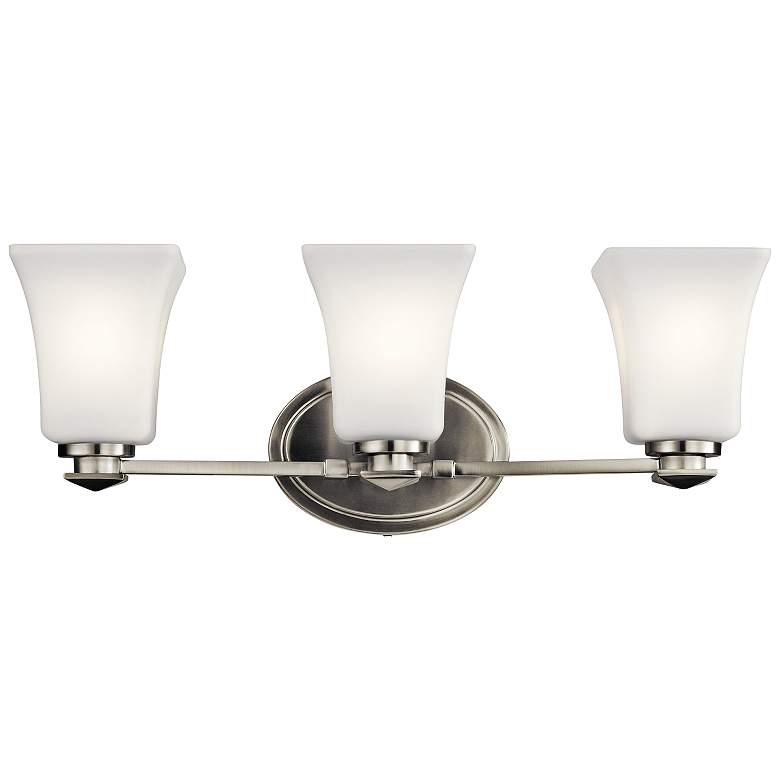 Image 1 Kichler Archer 20 3/4"W Brushed Nickel 3-Light Bath Light
