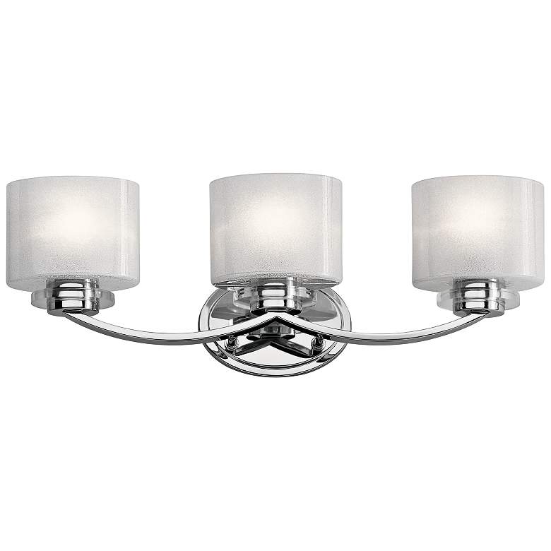 Image 1 Kichler Archer 24 1/4" Wide Chrome 3-Light Bath Light