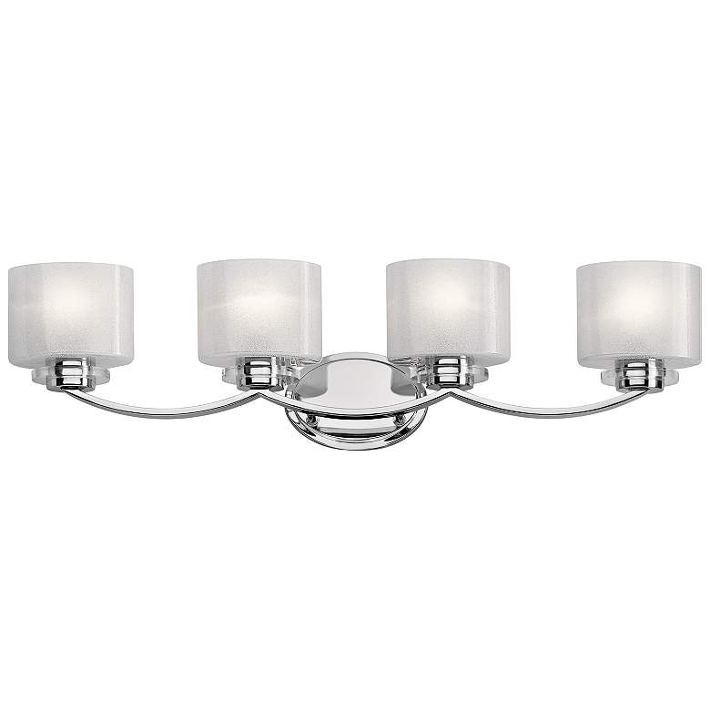Image 1 Kichler Archer 33 1/4" Wide Chrome 4-Light Bath Light
