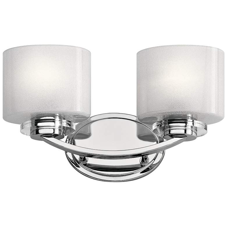 Image 1 Kichler Archer 8 1/4" High Chrome 2-Light Wall Sconce
