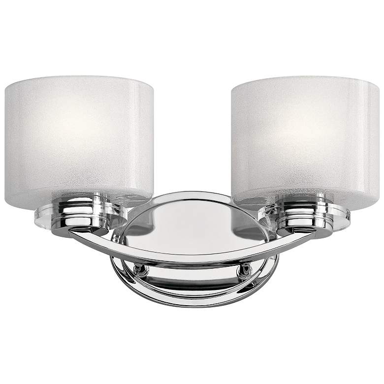 Image 1 Kichler Archer 8 1/4 inch High Chrome 2-Light Wall Sconce