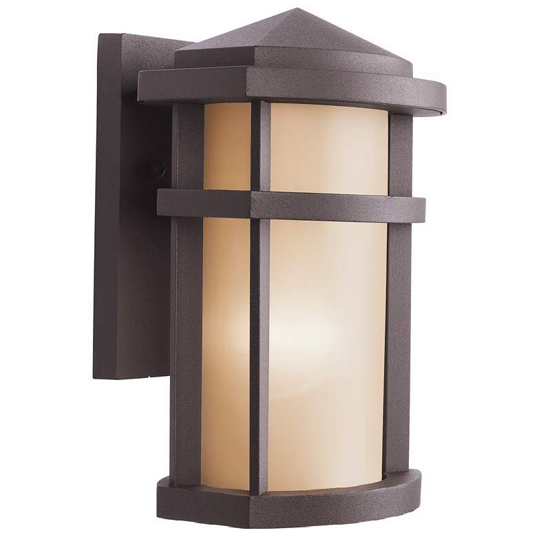 Image 1 Kichler Architectural Bronze 10 inch High Outdoor Wall Light