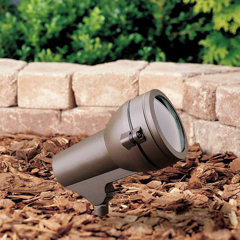 Image 2 Kichler Architectural Bronze 4" Wide Low Voltage Landscape Light
