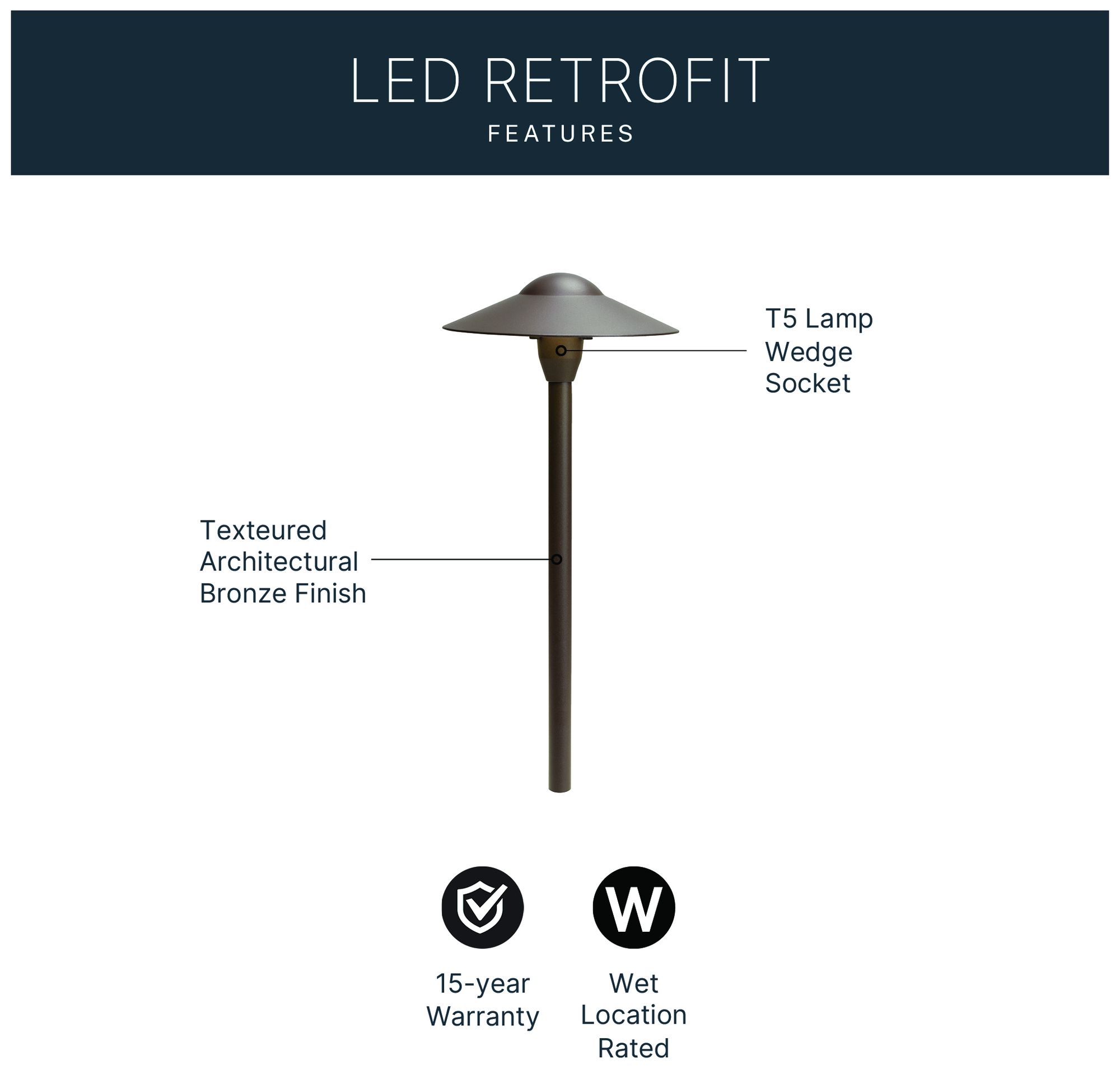 Image 6 Kichler Architectural Bronze Landscape Path Light more views