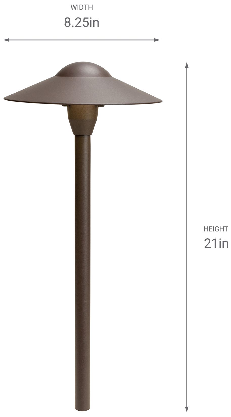 Kichler Architectural Bronze Landscape Path Light in scene