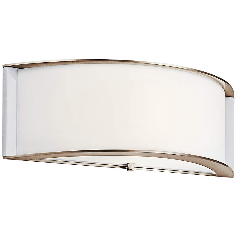 Image 1 Kichler Arcola 5 1/2 inch High Polished Nickel LED Wall Sconce