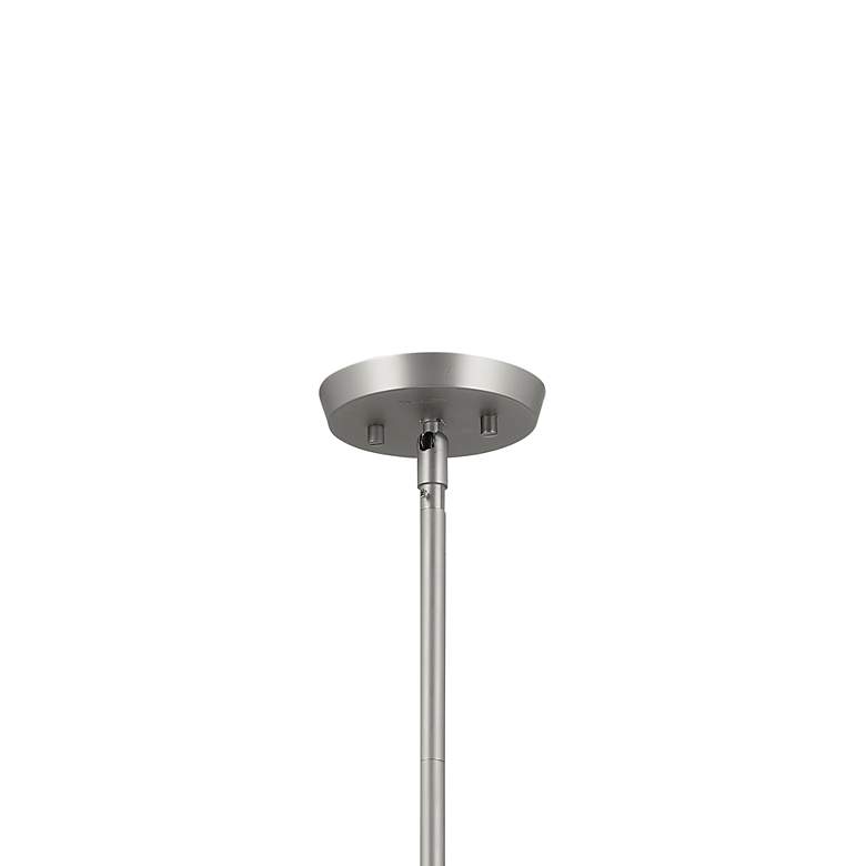 Image 3 Kichler Arcus 39.25 Inch 6 Light Chandelier in Satin Nickel with Black more views