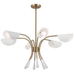 Kichler Arcus 39 1/4"W Champagne Bronze 6-Light Chandelier